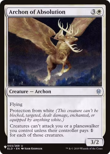 Archon of Absolution (003/269), The List Reprints — Magic card price