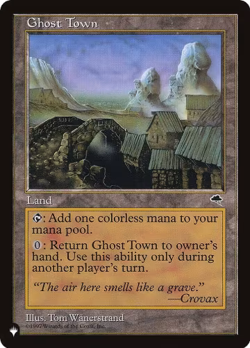 Ghost Town, The List Reprints — Magic card price