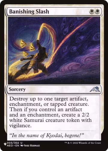 Banishing Slash (003/302), The List Reprints — Magic card price