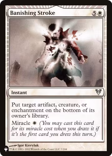 Banishing Stroke (7/244), The List Reprints — Magic card price