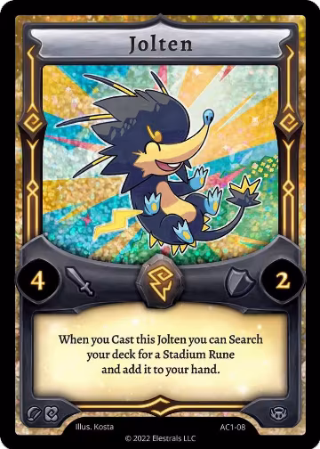 Jolten (AC1-08), Artist Collection — Elestrals card price
