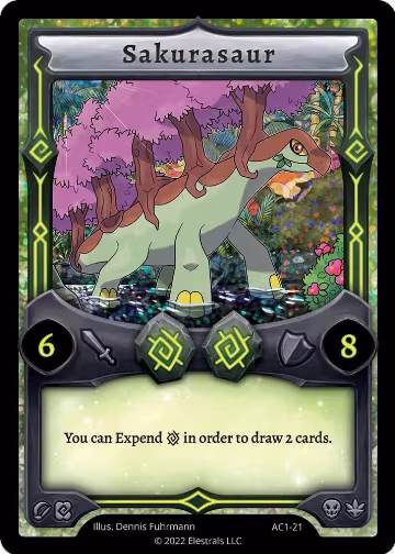 Sakurasaur (AC1-21), Artist Collection — Elestrals card price