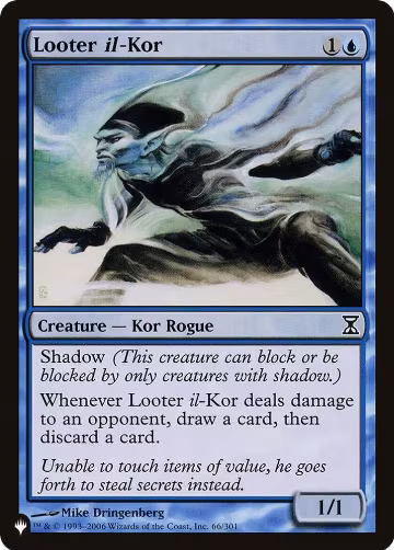 Looter il-Kor (66/301), The List Reprints — Magic card price