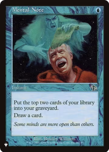 Mental Note (46/143), The List Reprints — Magic card price
