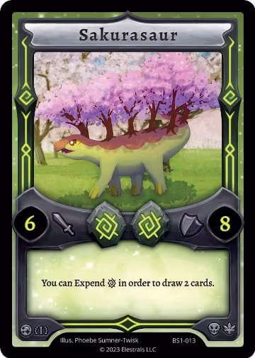 Sakurasaur (BS1-013), Base Set [First Edition] — Elestrals card price