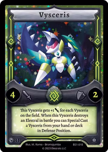 Vysceris (BS1-018), Base Set [First Edition] — Elestrals card price