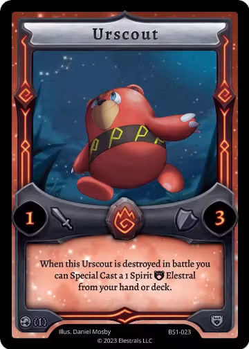Urscout (BS1-023), Base Set [First Edition] — Elestrals card price