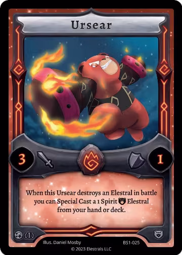 Ursear (BS1-025), Base Set [First Edition] — Elestrals card price