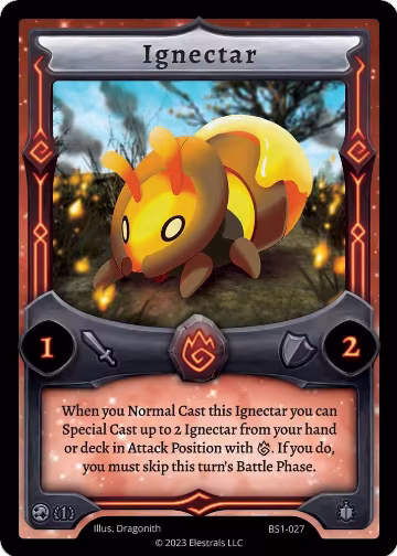 Ignectar (BS1-027), Base Set [First Edition] — Elestrals card price