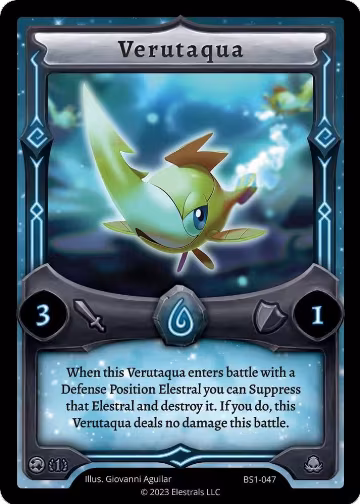Verutaqua (BS1-047), Base Set [First Edition] — Elestrals card price