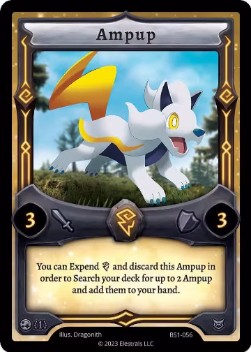 Ampup (BS1-056), Base Set [First Edition] — Elestrals card price