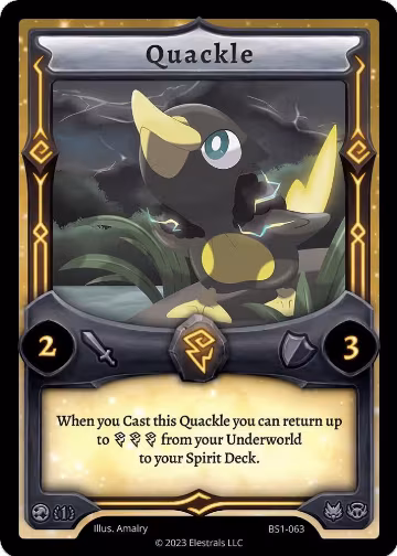 Quackle (BS1-063), Base Set [First Edition] — Elestrals card price