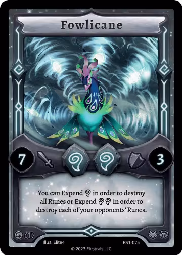 Fowlicane (BS1-075), Base Set [First Edition] — Elestrals card price