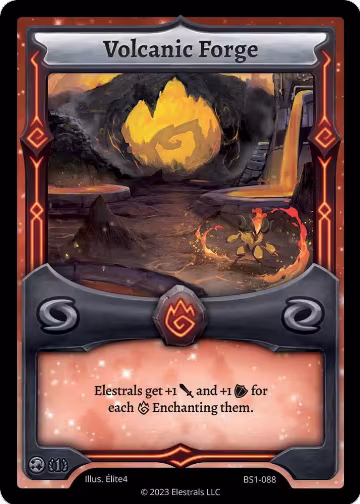 Volcanic Forge (BS1-088), Base Set [First Edition] — Elestrals card price