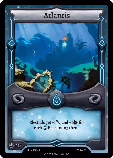 Atlantis (BS1-092), Base Set [First Edition] — Elestrals card price