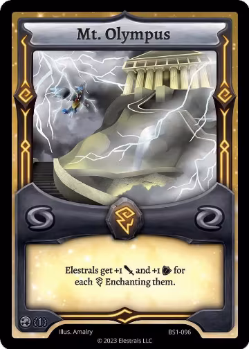 Mt. Olympus (BS1-096), Base Set [First Edition] — Elestrals card price