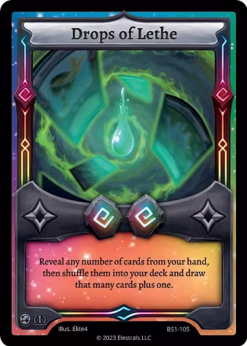 Drops of Lethe (BS1-105), Base Set [First Edition] — Elestrals card price