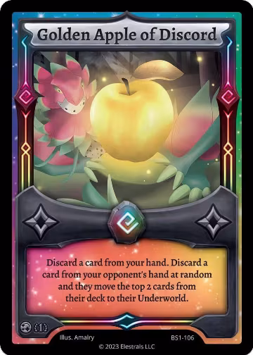 Golden Apple of Discord (BS1-106), Base Set [First Edition] — Elestrals card price