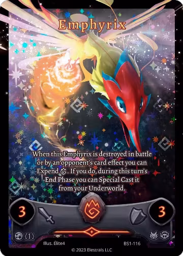 Emphyrix (Full Art) (BS1-116), Base Set [First Edition] — Elestrals card price