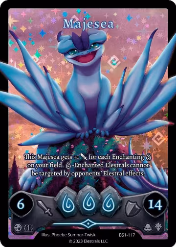 Majesea (Full Art) (BS1-117), Base Set [First Edition] — Elestrals card price