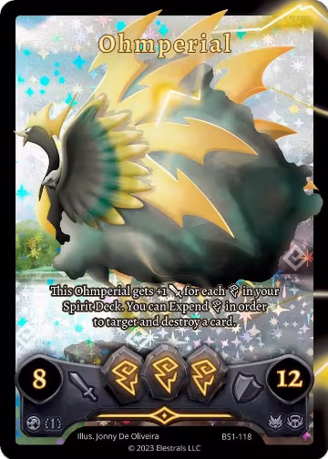 Ohmperial (Full Art) (BS1-118), Base Set [First Edition] — Elestrals card price