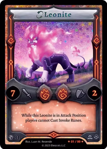 Leonite (Serialized) (/99), Base Set [First Edition] — Elestrals card price