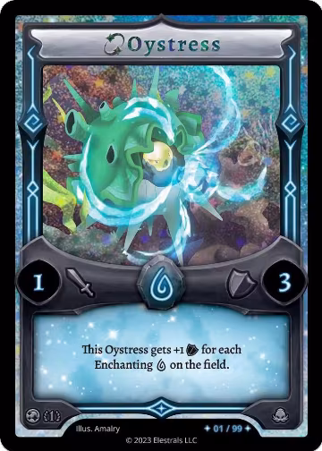 Oystress (Serialized) (/99), Base Set [First Edition] — Elestrals card price