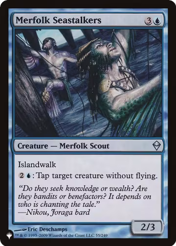 Merfolk Seastalkers (55/249), The List Reprints — Magic card price