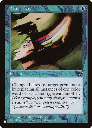 Mind Bend, The List Reprints — Magic card price