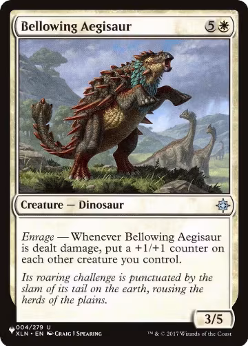 Bellowing Aegisaur (004/279), The List Reprints — Magic card price