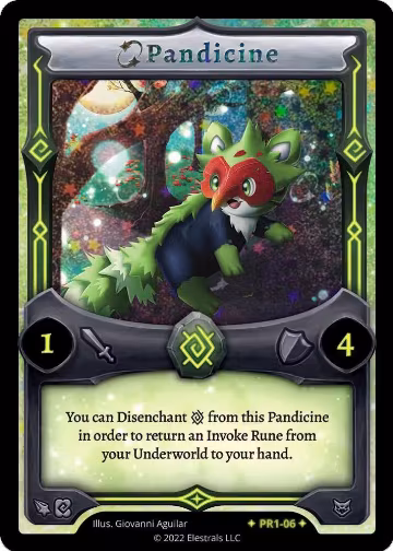 Pandicine (PR1-06), Base Promos [Kickstarter Edition] — Elestrals card price