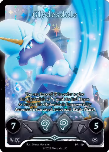 Glydesdale (PR1-19), Base Promos [Kickstarter Edition] — Elestrals card price