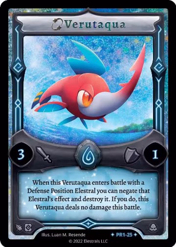Verutaqua (PR1-25), Base Promos [Kickstarter Edition] — Elestrals card price