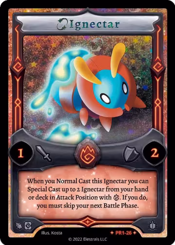 Ignectar (PR1-26), Base Promos [Kickstarter Edition] — Elestrals card price