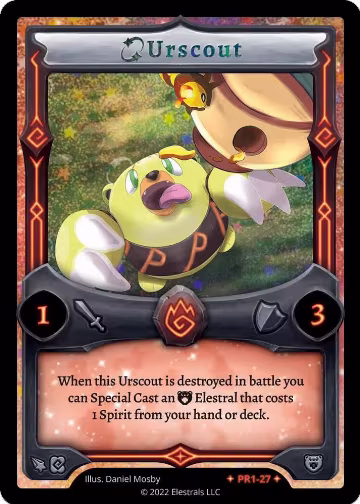 Urscout (PR1-27), Base Promos [Kickstarter Edition] — Elestrals card price
