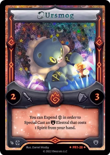 Ursmog (PR1-28), Base Promos [Kickstarter Edition] — Elestrals card price