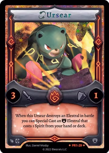 Ursear (PR1-29), Base Promos [Kickstarter Edition] — Elestrals card price