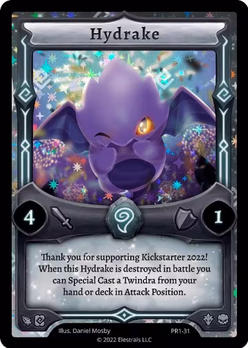 Hydrake (PR1-31), Base Promos [Kickstarter Edition] — Elestrals card price