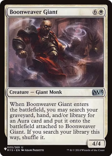 Boonweaver Giant (005/269), The List Reprints — Magic card price