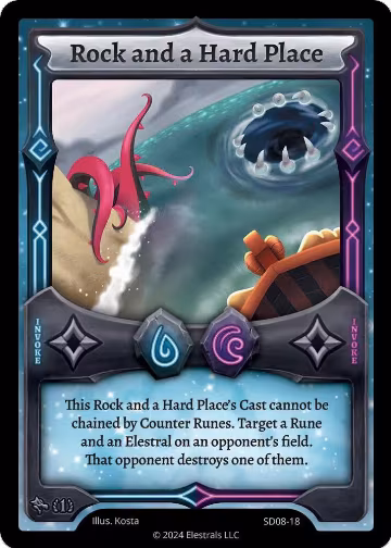 Rock and a Hard Place (SD08-18), Chronodile Starter Deck [First Edition] — Elestrals card price