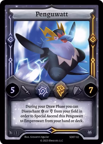 Penguwatt (SD07-02), Emperowatt Starter Deck [First Edition] — Elestrals card price