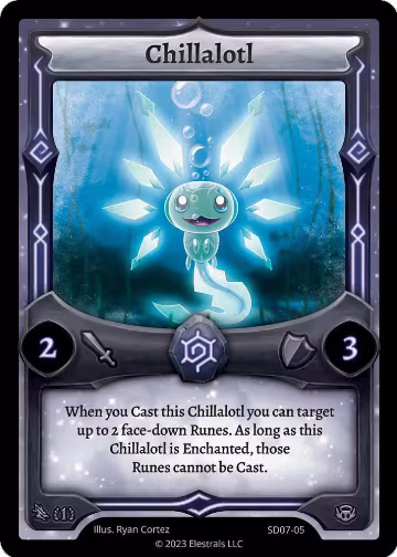 Chillalotl (SD07-05), Emperowatt Starter Deck [First Edition] — Elestrals card price