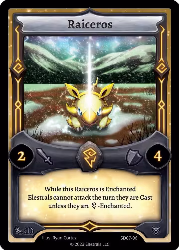Raiceros (SD07-06), Emperowatt Starter Deck [First Edition] — Elestrals card price
