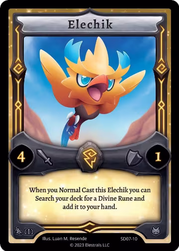 Elechik (SD07-10), Emperowatt Starter Deck [First Edition] — Elestrals card price