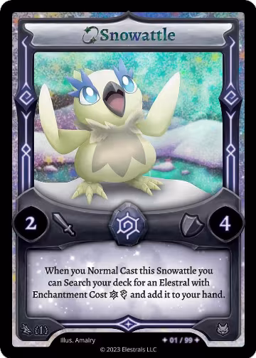 Snowattle (Serialized) (/99), Emperowatt Starter Deck [First Edition] — Elestrals card price
