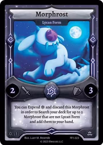 Morphrost - Lycan Form (FF1-023), Frostfall [First Edition] — Elestrals card price