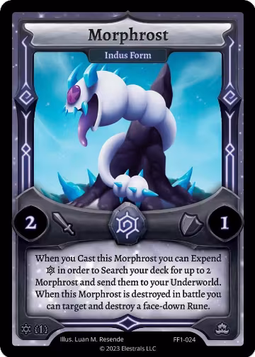 Morphrost - Indus Form (FF1-024), Frostfall [First Edition] — Elestrals card price