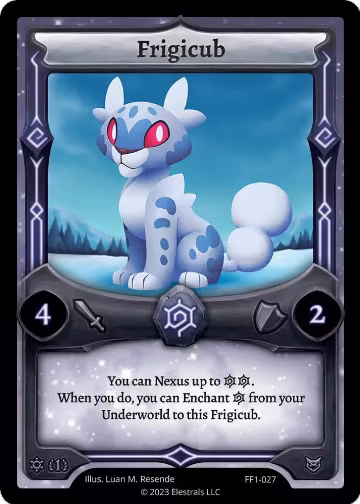 Frigicub (FF1-027), Frostfall [First Edition] — Elestrals card price