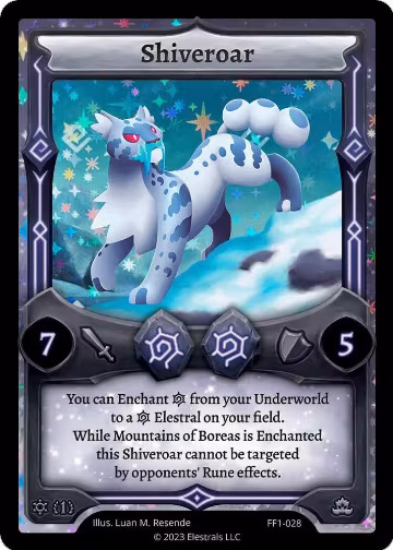 Shiveroar (FF1-028), Frostfall [First Edition] — Elestrals card price