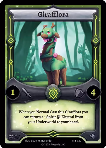 Girafflora (FF1-037), Frostfall [First Edition] — Elestrals card price